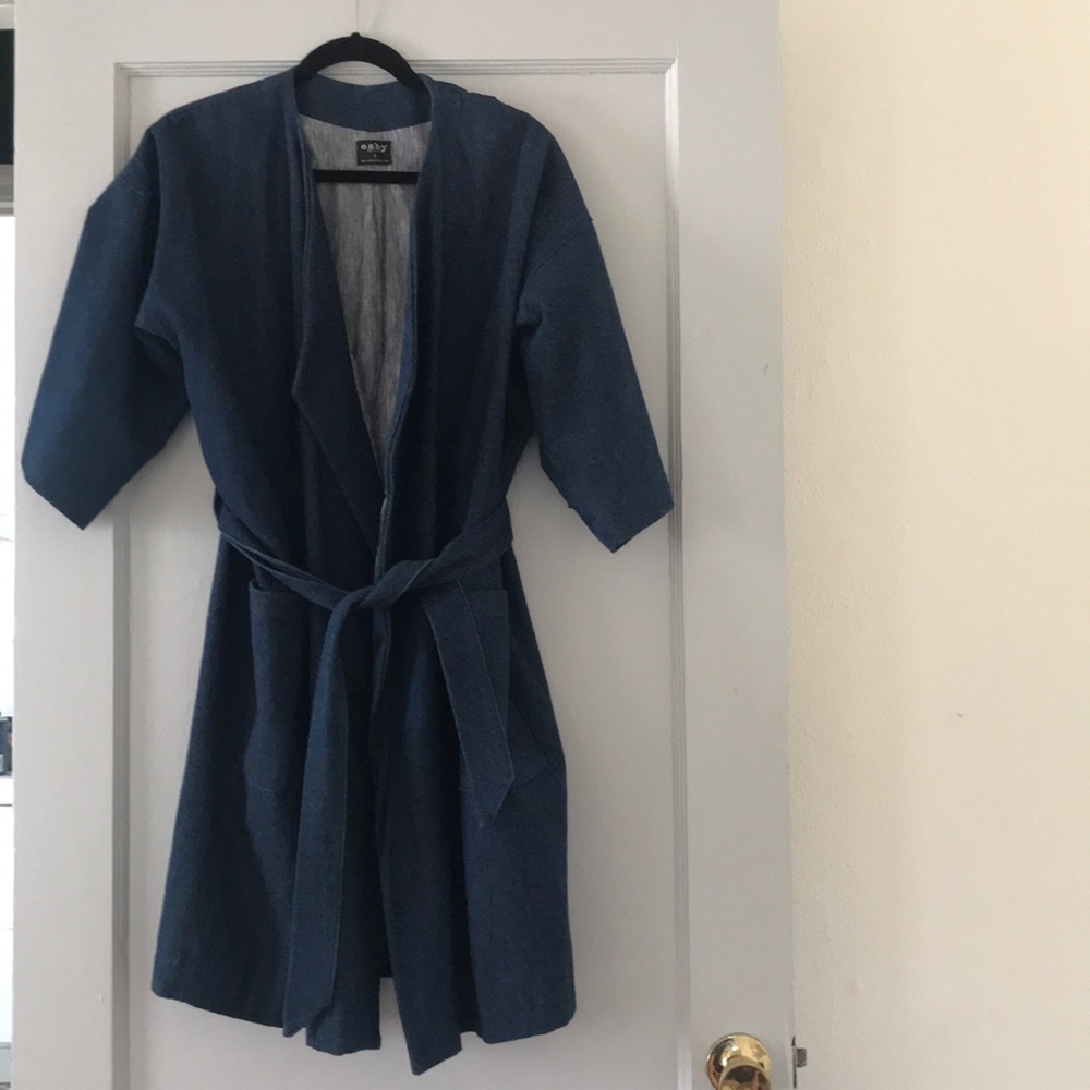 Esby denim kimono duster jacket